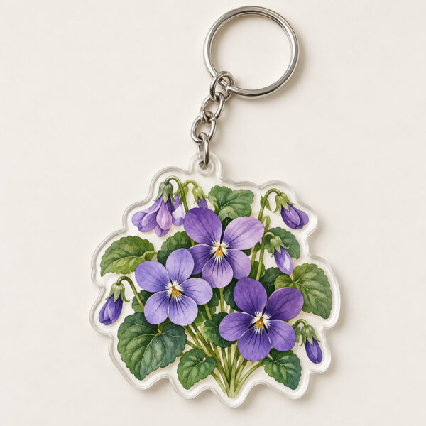 Product image Violet Study Clear Keychain