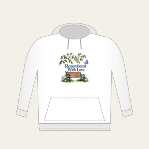 Remembered With Love Hoodie in white