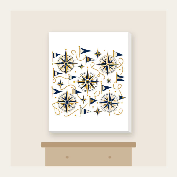 Product image Compass Roses and Pennants Canvas Print