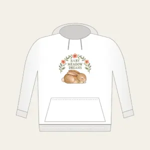 BABY MEADOW DREAMS Hoodie in white