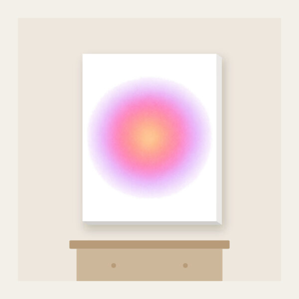 Product image Apricot to Rose to Lilac Gradient Canvas Print