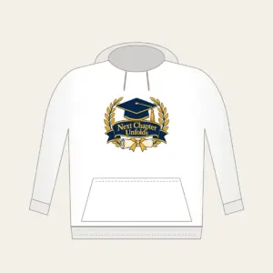 Next Chapter Unfolds Hoodie in white