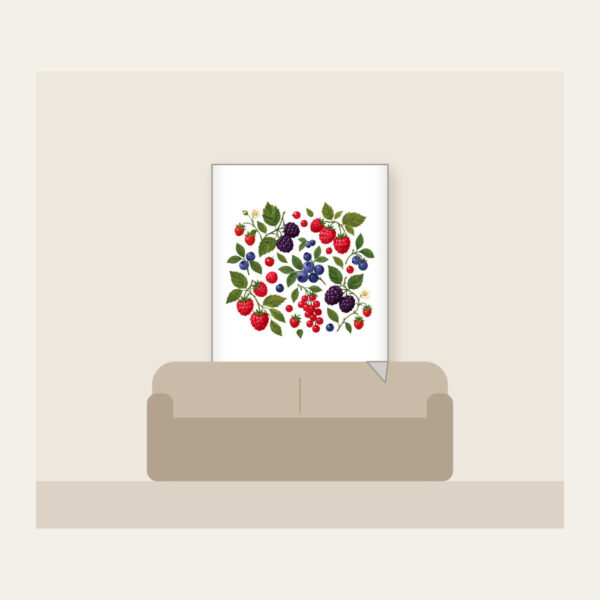 Product image Wild Berries and Leaves Fleece Blanket