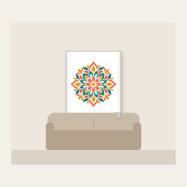 Product image Petal Mosaic Kaleidoscope Fleece Blanket