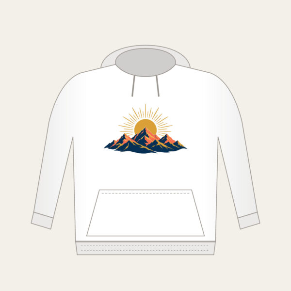 Product image Mountain Range with a Golden Sunrise Disc Hoodie