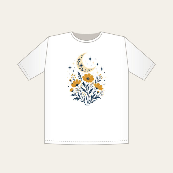 Product image Crescent Moon over Ochre Wildflowers T-Shirt