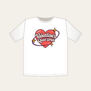 Valentine's Quiet Orbit T-Shirt in white