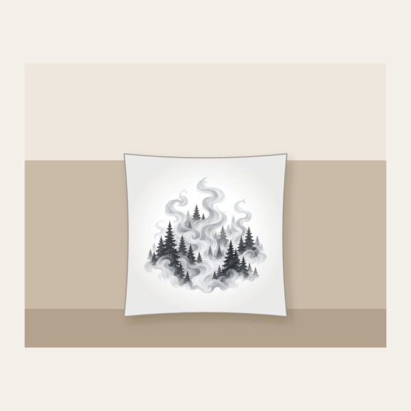 Product image Campfire Smoke Curls Through Pines Pillow