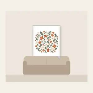 Garden Terrazzo of Leaves and Blossoms Fleece Blanket in white: An all-over terrazzo of leaves, pebbles and blossoms in terracotta, sage and cream.