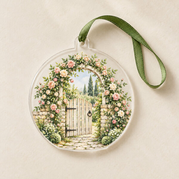 Product image Garden Gate Clear Acrylic Ornament