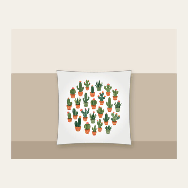 Product image Potted Cacti in Terracotta Pillow