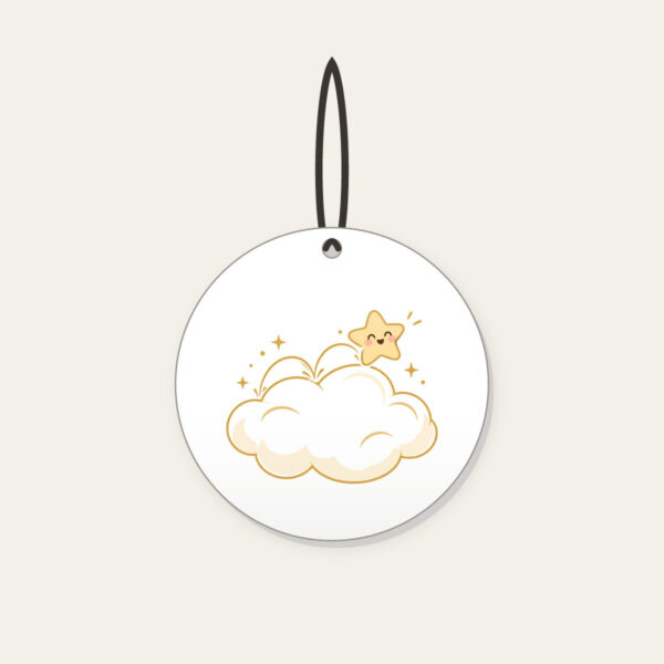 Product image Little Star Hopping on a Cloud Ceramic Ornament