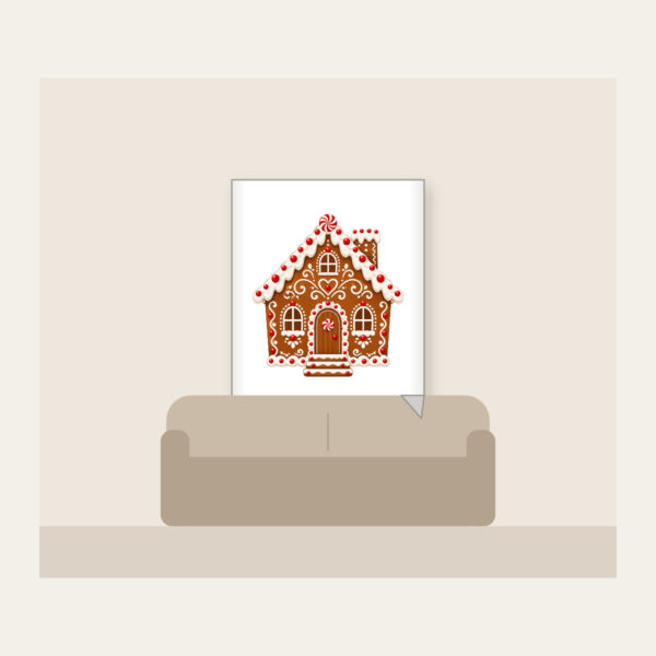 Product image Gingerbread Cottage with Icing Swirls Fleece Blanket