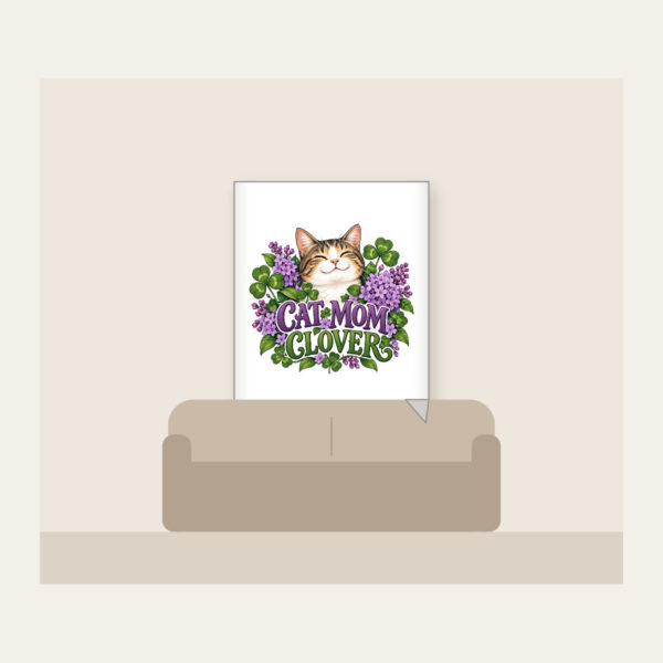 Product image Cat Mom Clover Fleece Blanket