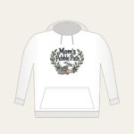 Mom's Pebble Path Hoodie in white