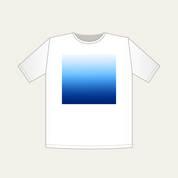 Product image White to Sky Blue to Navy Gradient T-Shirt