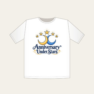 Anniversary Under Stars T-Shirt in white