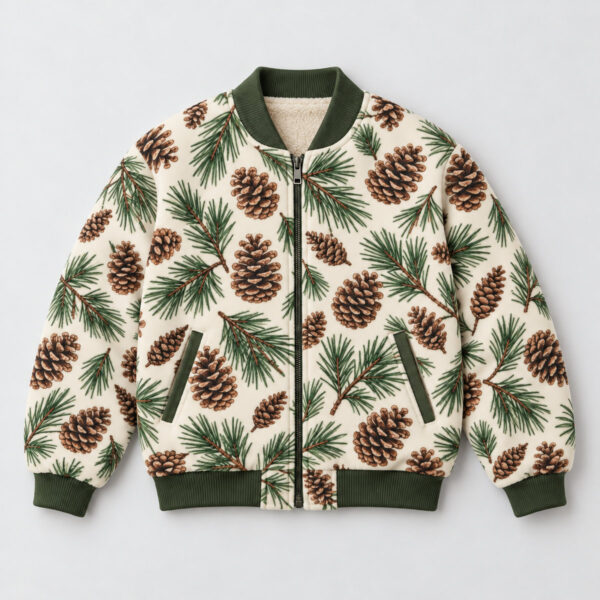 Product image Pinecone Scatter Fleece Bomber