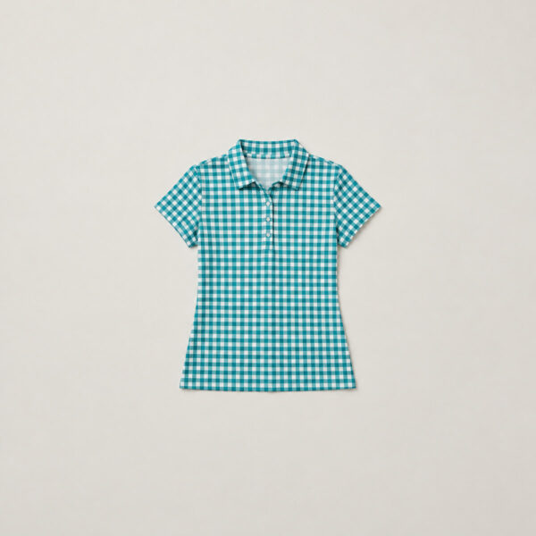 Product image Teal Check Women's Polo