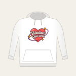 Valentine's Quiet Orbit Hoodie in white