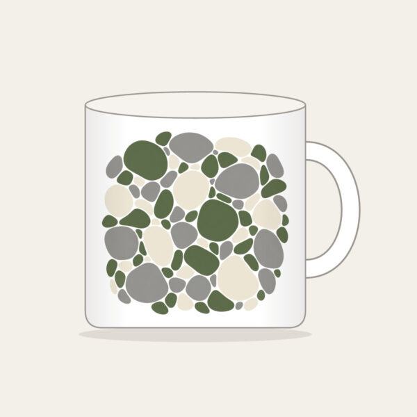 Product image River Stones in Moss and Grey Mug