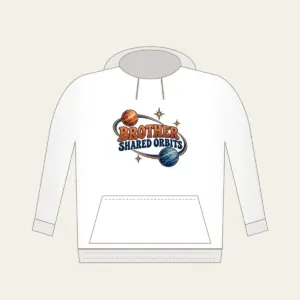 BROTHER SHARED ORBITS Hoodie in white