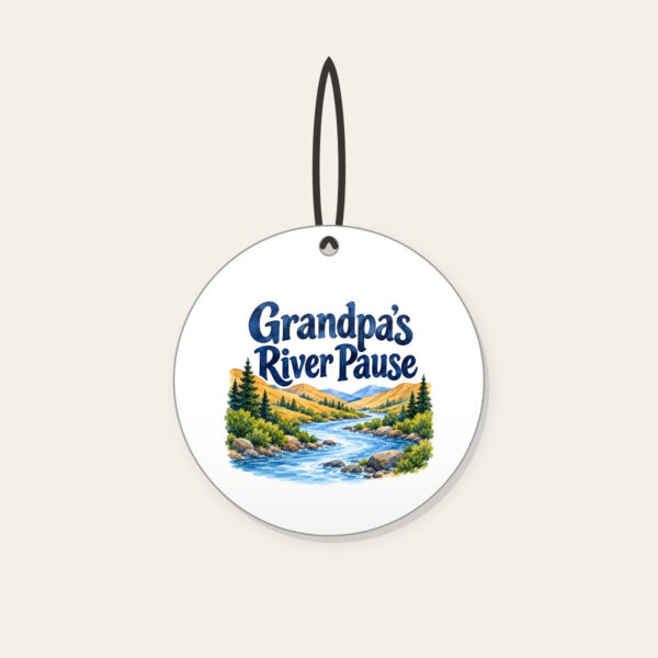 Product image Grandpa's River Pause Ceramic Ornament