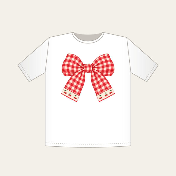 Product image Red Gingham with Cherry Accents T-Shirt