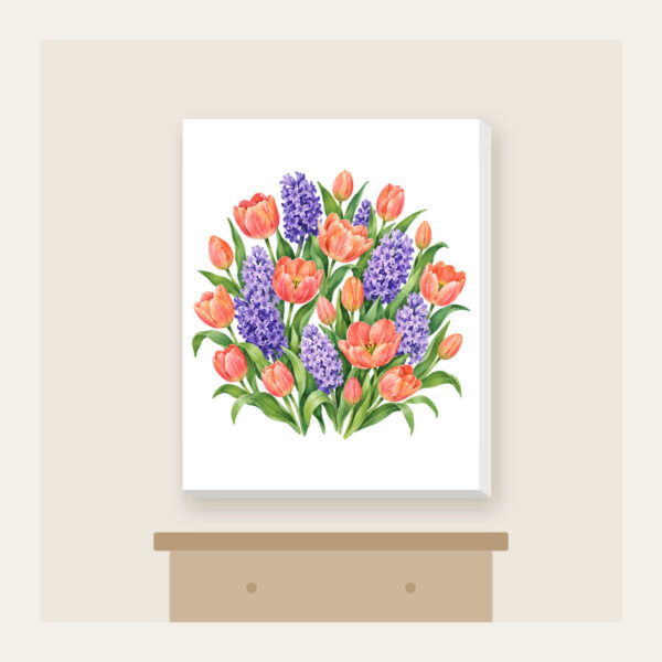 Product image Tulip and Hyacinth Beds Canvas Print