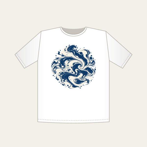 Product image Indigo Marbling Like a Receding Tide T-Shirt