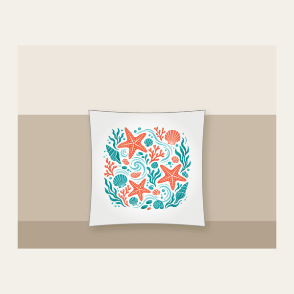 Product image Tide-Pool Starfish Pattern Pillow