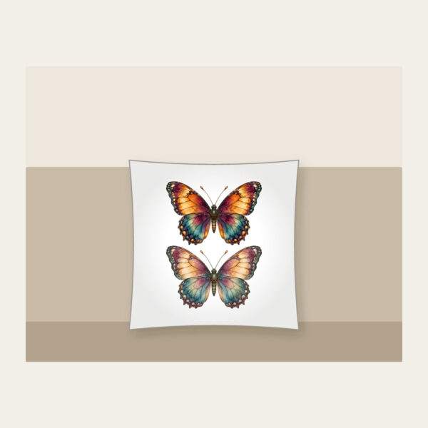 Product image Amber Plum Watercolor Butterfly Pillow