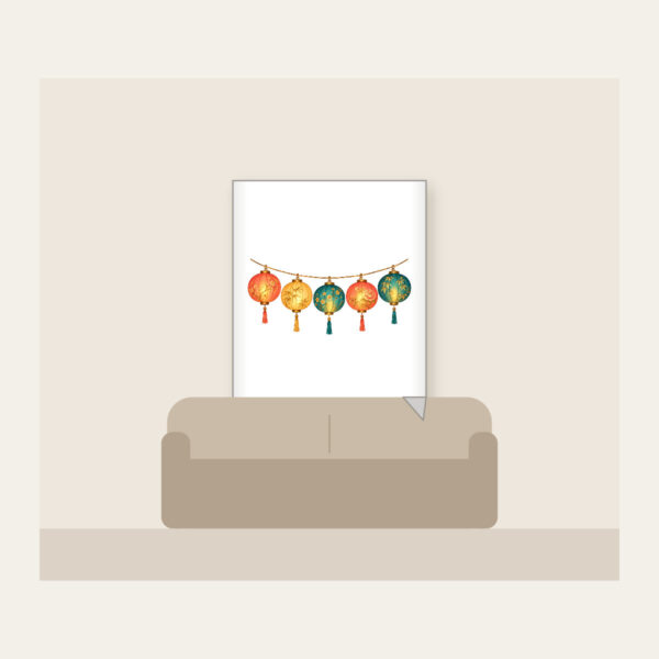 Product image Five Glowing Paper Lanterns Fleece Blanket