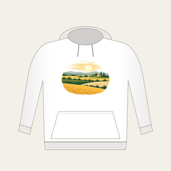 Product image Farm Field Strips Under a Low Sun Hoodie