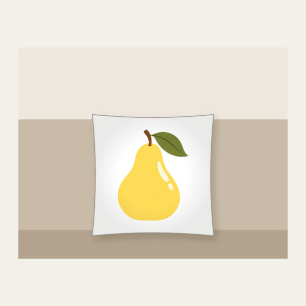 Product image Butter Yellow Pear with Olive Leaf Pillow