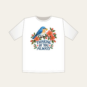 THINKING OF YOU ALWAYS T-Shirt in white