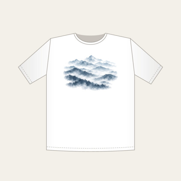 Product image Misty Grey-Blue Ridgelines T-Shirt