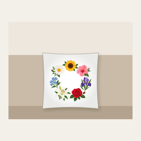 Product image Weekly Seven Flower Border Pillow