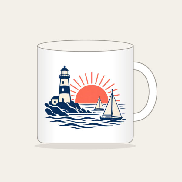 Product image Lighthouse and Two Sailboats Mug