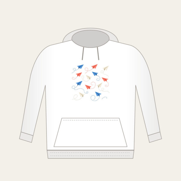 Product image Paper Planes on Dotted Trails Hoodie