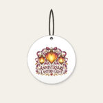 ANNIVERSARY LANTERN LIGHT Ceramic Ornament in white