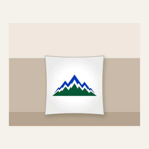 Product image Cobalt Zigzag Mountain Peaks Pillow