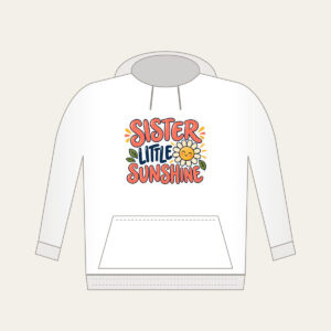 SISTER LITTLE SUNSHINE Hoodie in white