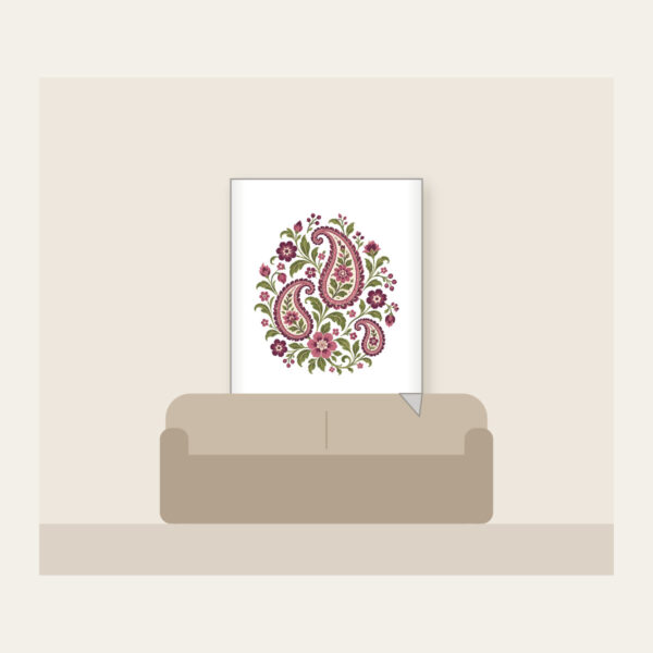 Product image Plum and Olive Paisley Garden Fleece Blanket