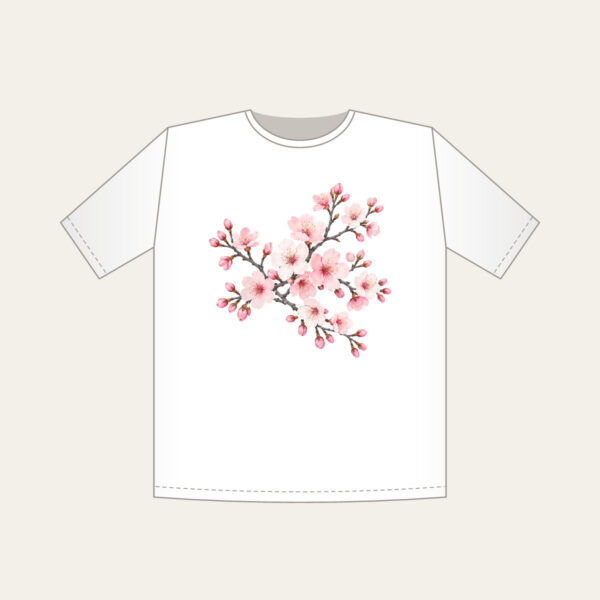 Product image Cherry Blossom Branches on Grey T-Shirt