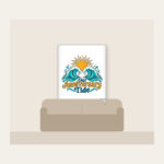 Our Anniversary Tide Fleece Blanket in white
