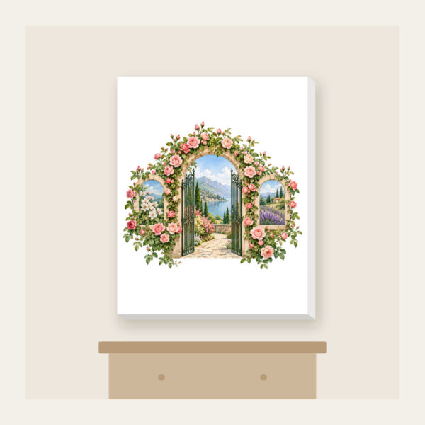 Product image Rose Garden Gate Arch Canvas Print