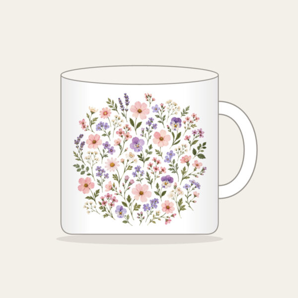 Product image Pressed Posies in Blush and Lavender Mug