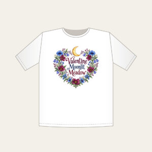 Valentine Moonlit Meadow T-Shirt in white