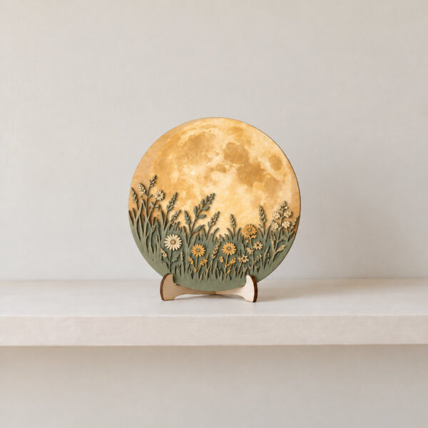 Product image Moonrise Meadow Two-Layer Wood Sign